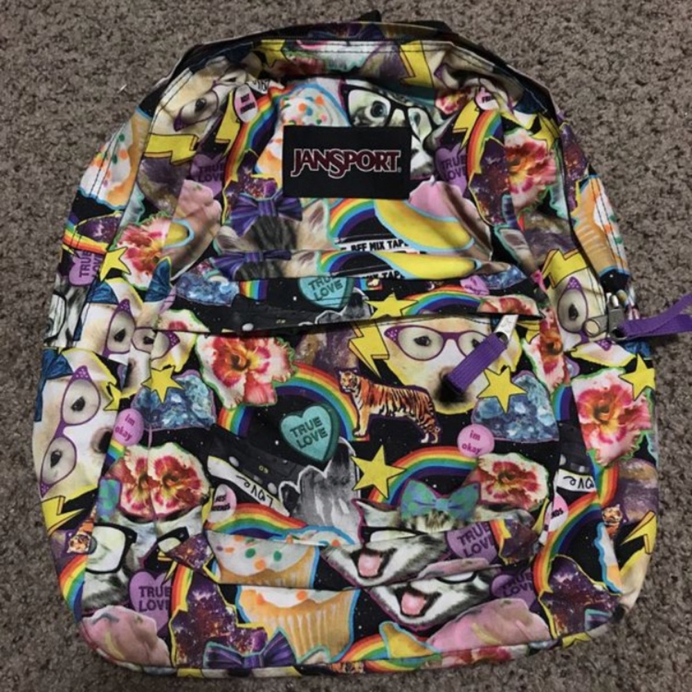 Jansport multi patterned backpack